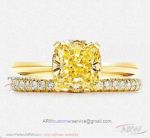 AAA Replica Tiffany True Yellow Gold Diamond Ring Price 